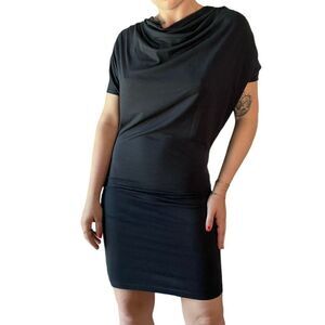 Susana Monaco Womens Gray Ruched Bodycon Party Stretch Mini Dress Sz XS